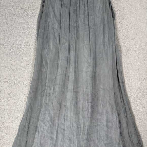 Laura Vann Women’s Size S Silk Gray Mini Dress Micro Pleat Layered Chiffon Jewel - Picture 15 of 16